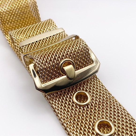 Vintage 90s Gold Mesh Belt - Picture 3 of 9